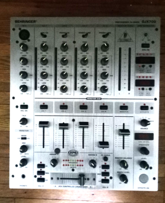 Behringer DJX700 Professional DJ Mixer 5-Channel - NO POWER CORD