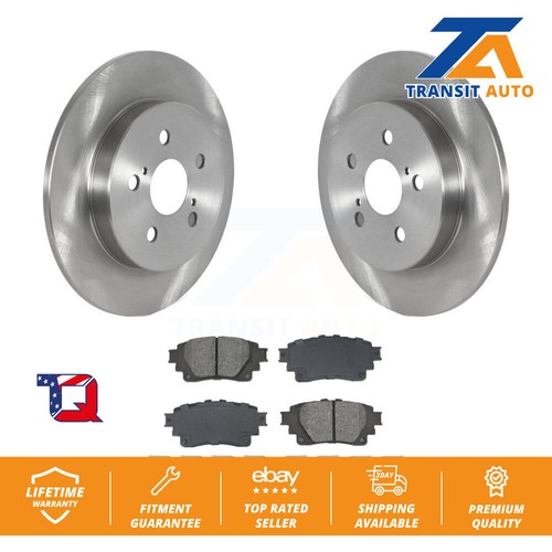 Disc Brake Rotors And Semi-Metallic Pads Rear Kit For Toyota Corolla - Picture 1 of 11