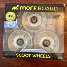 Morf Board Scoot LED Light-Up Scooter Wheels 3-Pack NEW IN PACKAGE