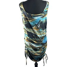 SHEIN Curve 2XL Sleeveless Gathered Sides Stretch Dress