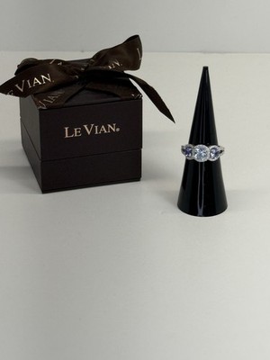 LEVIAN - 14k White Gold - Auquamarine & Tanzinite Ring