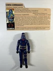 1984 GI JOE COBRA COMMANDER HOODED v2 COMPLETE WITH FILE CARD