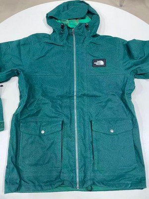 The North Face HyVent Green Hooded Shell Ski Jacket Men s M Vintage