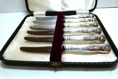 WALKER und HALL MESSER SET 6 X 7 ZOLL NICHT FLECKIG