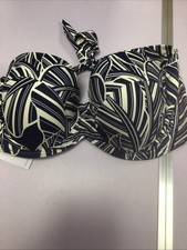 John Lewis Bali Palm Halter Bikini Top Size 36D