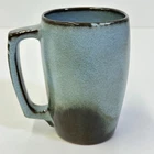 Vintage Frankoma 5M Plainsman Woodland Moss Large Mug Oklahoma Pottery USA