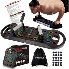 20-in-1 Foldable Push Up Board   Portable Strength Training Equipment for Hom...