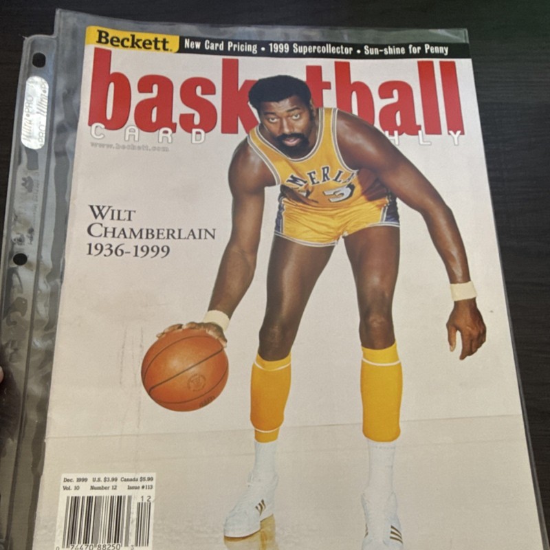 Beckett Basketball Card Monthly Dec 1999 Vol 10 #12 Wilt Chamberlain