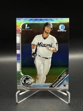 2019 Bowman Draft #BDC-168 Evan Edwards Chrome Refractor Miami Marlins