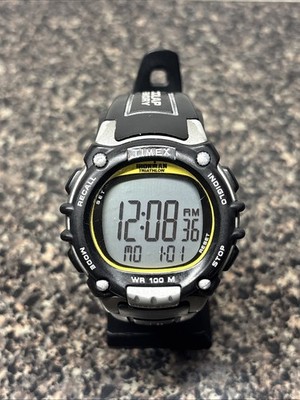 Timex Ironman Triathlon Indiglo Flix 100 Lap- WR100 M Indiglo New