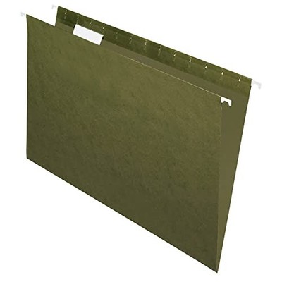 OFFICE DEPOT HANGING FOLDERS 1/5 CUT LEGAL SIZE 100% RECYCLED 811-018 - GREEN