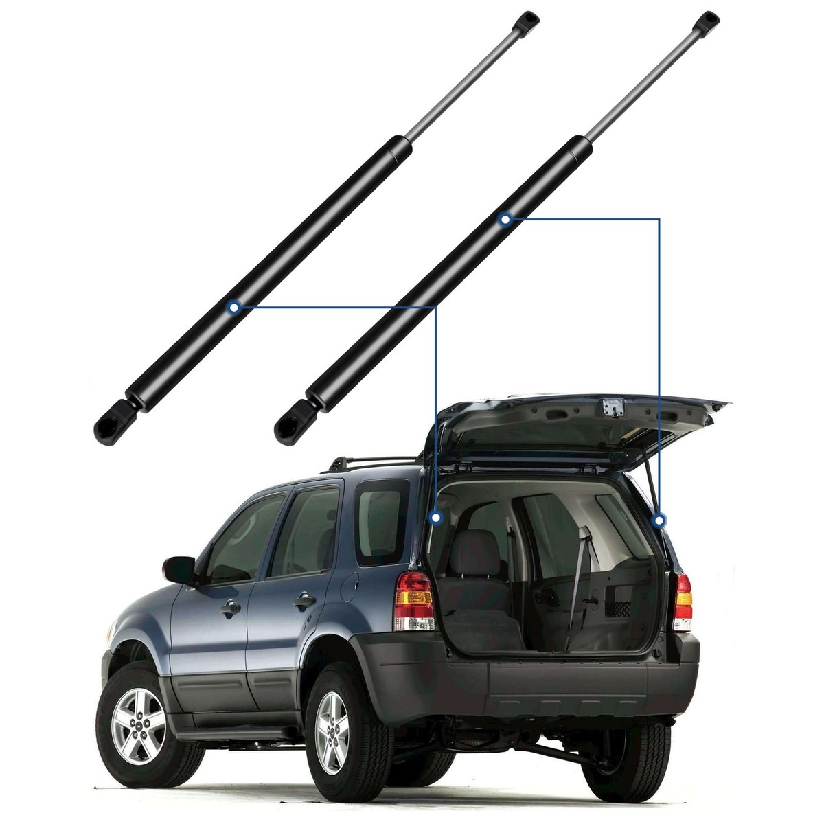 Ford Escape Door ECCPP Liftgate Support Struts - Pair For 2001-2012 ...