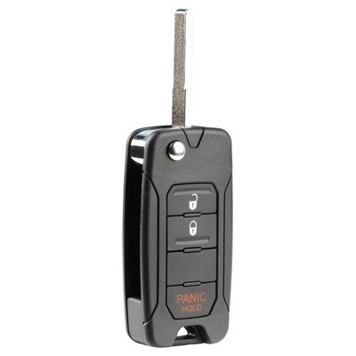 Remote Flip Key Fob 3btn for Jeep Renegade 48 AES Chip (2ADFTFI5AM433TX)