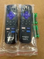 2 Pieces NEW Original Westinghouse 3026000181 Roku TV Remote Control  Bateries