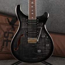 PRS SE Custom 24 Semi Hollow Piezo Electric Guitar Charcoal Burst - 2nd Hand