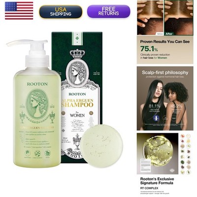 ROOTON Alpha Erguen Hair Loss Shampoo Women, Vegan Scalp Care Shampoo Thinning