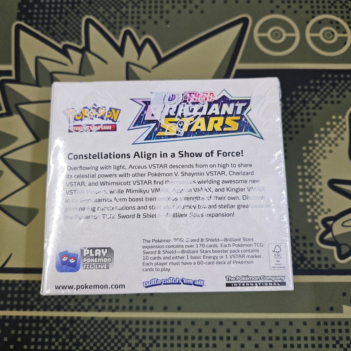 Pokemon TCG: Sword & Shield Brilliant Stars Booster Box (36 Packs