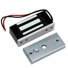 HFeng Electric 60KG Magnetic Lock DC12V Mini 80*40*24mm/ 74*35*10mm, Silver
