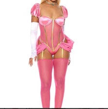 Forplay Just Peachy Princess Video Game Mario Bros Costume Size S/M