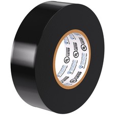 Black PVC Adhesive Tape 7 Mil Electrical Plumbing Weather Resistant 1 Roll