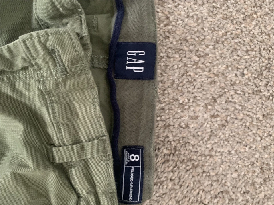 GAP Womens Size 8 Relaxed Girlfriend Green Chino Pants Great Cond - Image 2 of 3