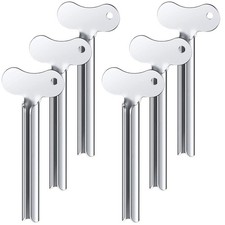 6 Pcs Stainless Steel Toothpaste Squeezer Key Toothpaste Roller Tube Wringer