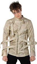 Men s Straight Jacket Costume Adult Insane Asylum Outfit Halloween M - 3XL