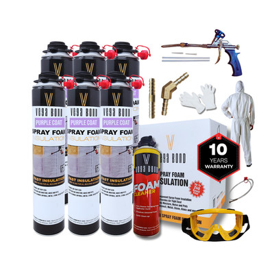 Vega Bond Purplecoat Single Component Closed Cell Insulation Spray Foam - 6+SET
