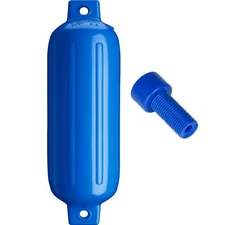 Polyform G-4 Twin Eye Fender 6.5" x 22" - Blue w/Adapter G-4 BLUE W/AIR ADAPT...