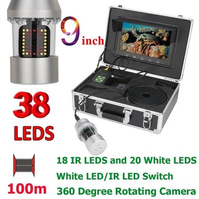 Fish Finder Underwater 360° rotate Video Kamera 3.6mm 38LEDs 65ft/164ft/328ft