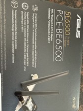Asus WiFi 7 PCI-E Adapter w/2 External Antennas Bluetooth 5.4 PCE-BE6500
