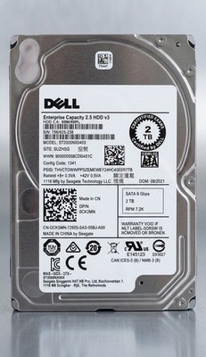 Dell 2TB 2,5'' Enterprise HDD Festplatte (7200 RPM)  (Geprüft & Zuverlässig) 
