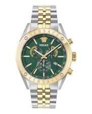 Versace Mens  Two Tone 44mm Bracelet Fashion ...