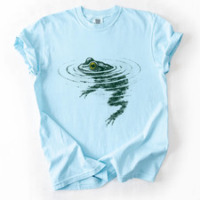 Frog Swimming T-Shirt | Funny Animal Graphic Tee reprint sale 40% offhot item !!