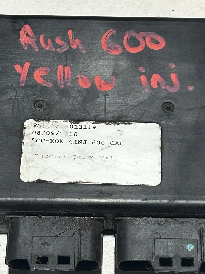 10 11 12 Polaris Rush Switchback 600 ECU caja de ordenador inyectores amarillos 4013119 Foto 2 de 4