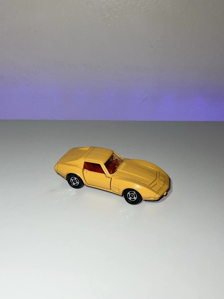 Tomica No.F21 Vintage 1977 Tomy 1/64 Diecast Amarillo Corvette Foto 3 de 4