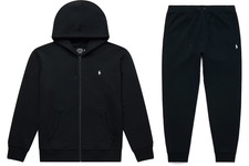 Polo Ralph Lauren Double-Knit Full-Zip Hoodie and Jogger Pant Set - Size Large