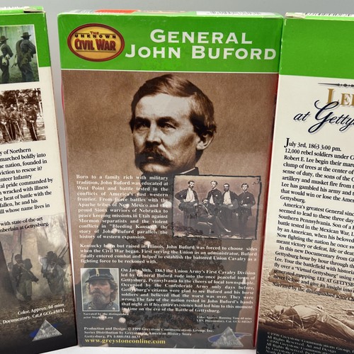 The Unknown Civil War: Generals (VHS) Lee at Gettysburg/ Buford & Chamberlain - Picture 6 of 10