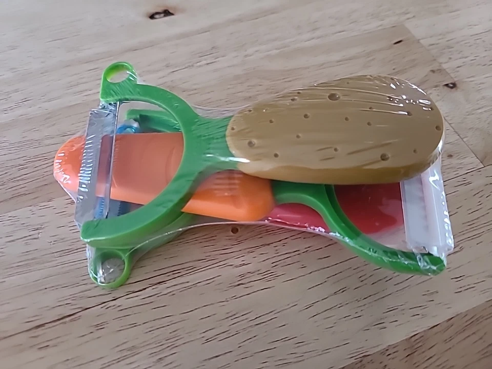 KUHN RIKON Pelador Veggie Set Zanahoria / Patata / Tomate 3 piezas Julliene, Recto, Foto 3 de 4