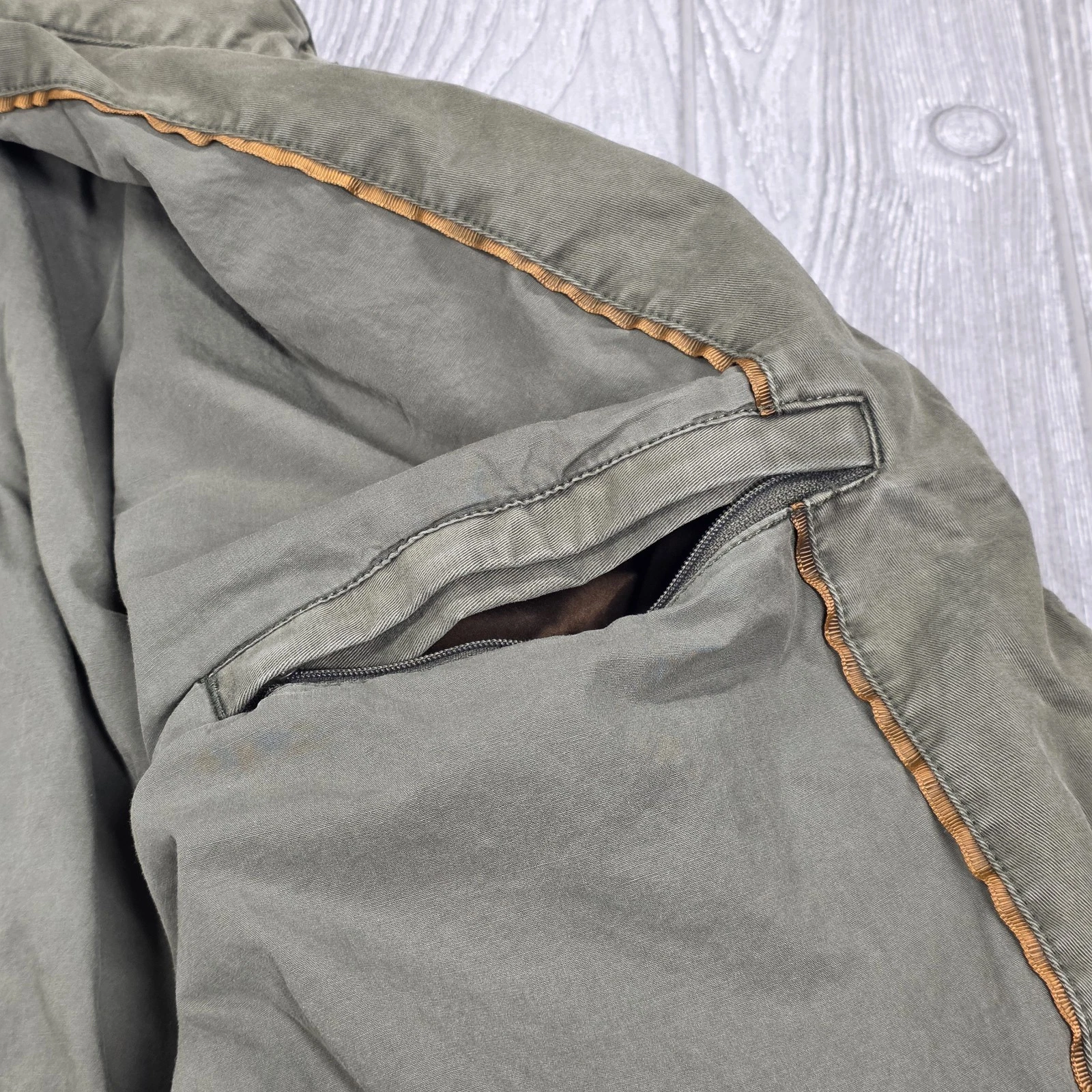 Carbon 2 Cobalt Mens XL Olive Green Canvas Cotton Field Jacket Military Utility - product detail image 11