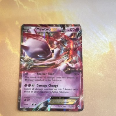 Pokémon Mewtwo EX Full Art Ultra Rare Holo BREAKthrough 62/162 170HP