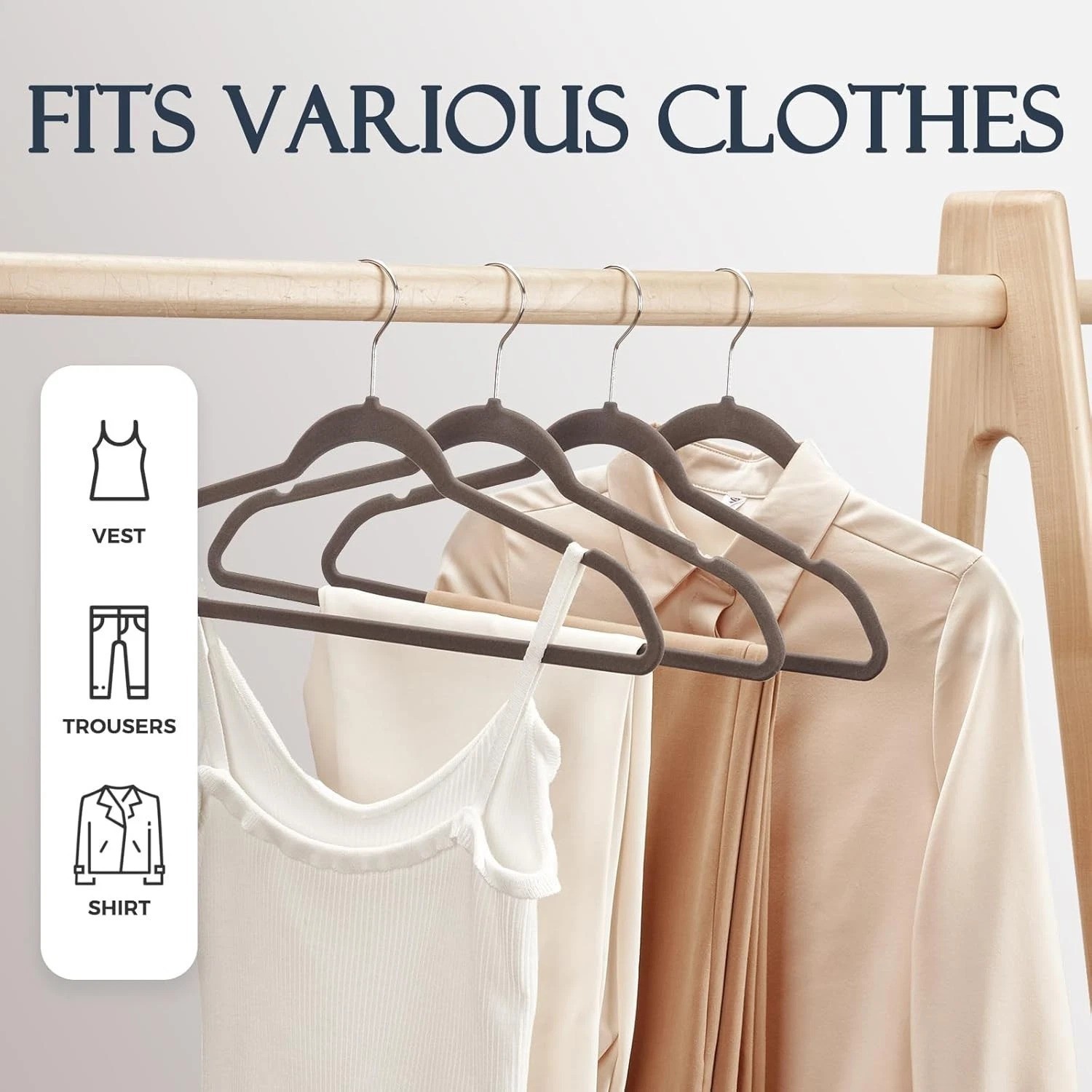 Luxury 60 Pack Velvet Hangers with Anti-Slip Design for Optimal Clothing Care