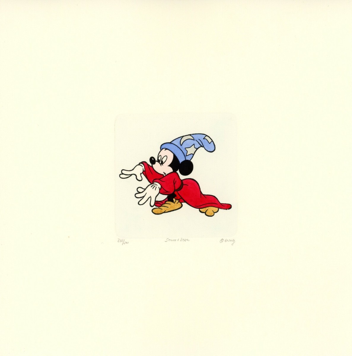 1500部限定 99/1500 Sowa+Reiser ミッキーマウス「手のひら」 シルク