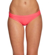 Nike 145690 Womens Pink Solid Racer Core Bikini Bottom Swimwear Size Large