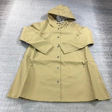 Stutterheim Jacket Womens 2xs Xxs Raincoat Hoodie Snap Hooded Mosebacke Sand 233