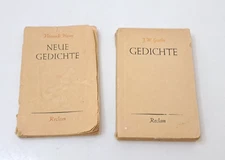 Old books Poems Heinrich Heine New poems J. W. Goethe Poems In German