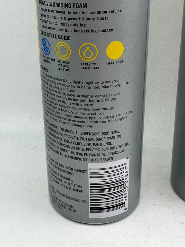 2 Conjuntos de Dois Charles Worthington Smart Fixx Mega Espuma Volumizadora 5,1 oz *LÍQUIDO - Imagem 3 de 3