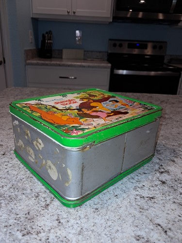 1966 Jungle Book Lunch Box - No Thermos * Vintage * Lunchbox kit pail CANADIAN - Picture 5 of 5