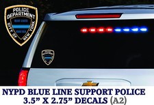 2 decals Support Police Thin Blue Line Officers Stickers BLUE LIVES MATTER LE-A2