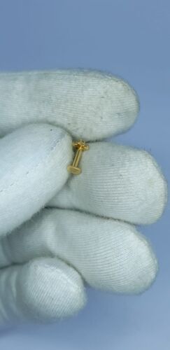 Diamant Blume Ohrstecker 14k Solid Gold Körper Piercing Schmuck Nase Geschenk - Bild 13 von 24